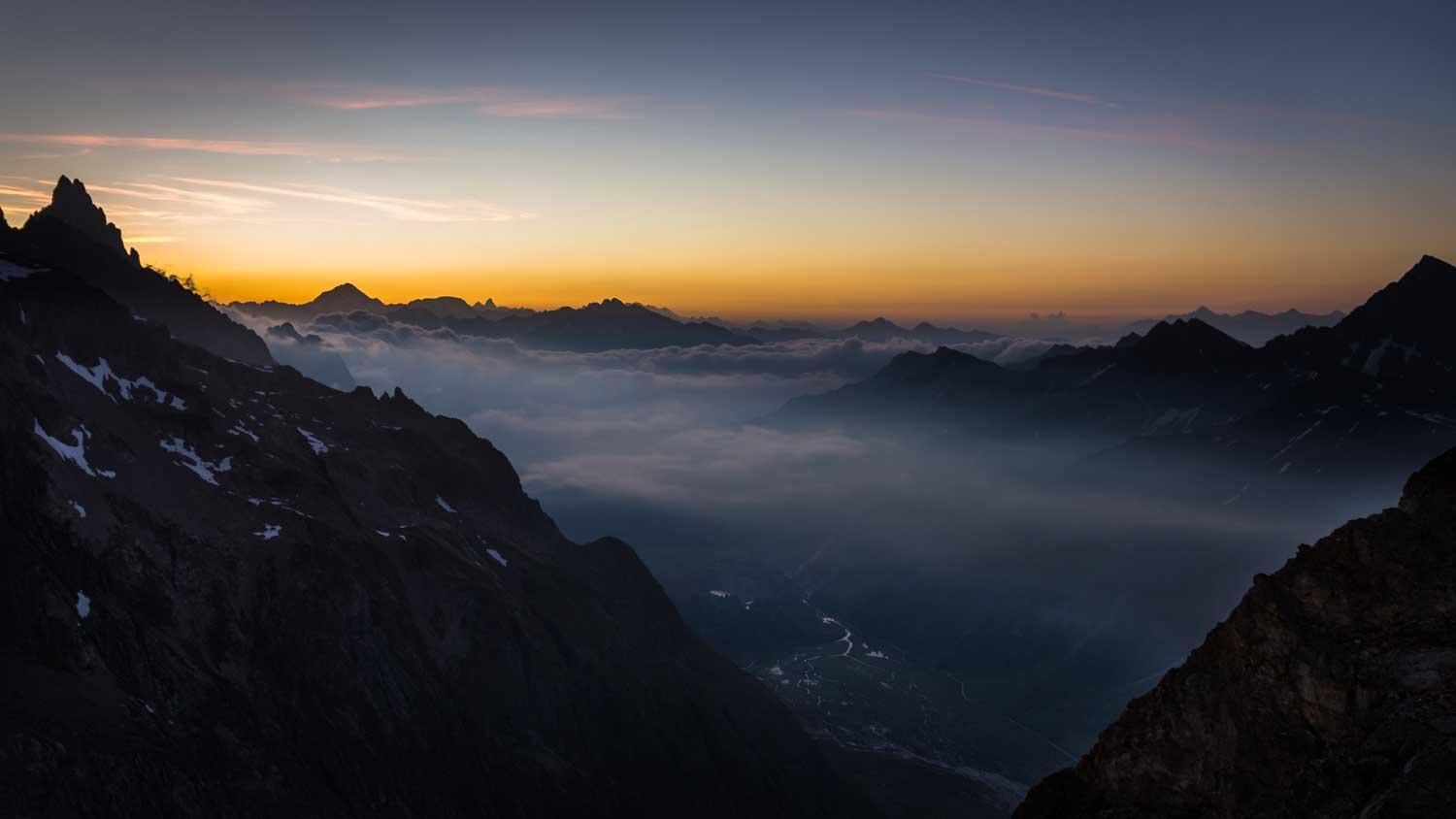 Sunrise and alpinism