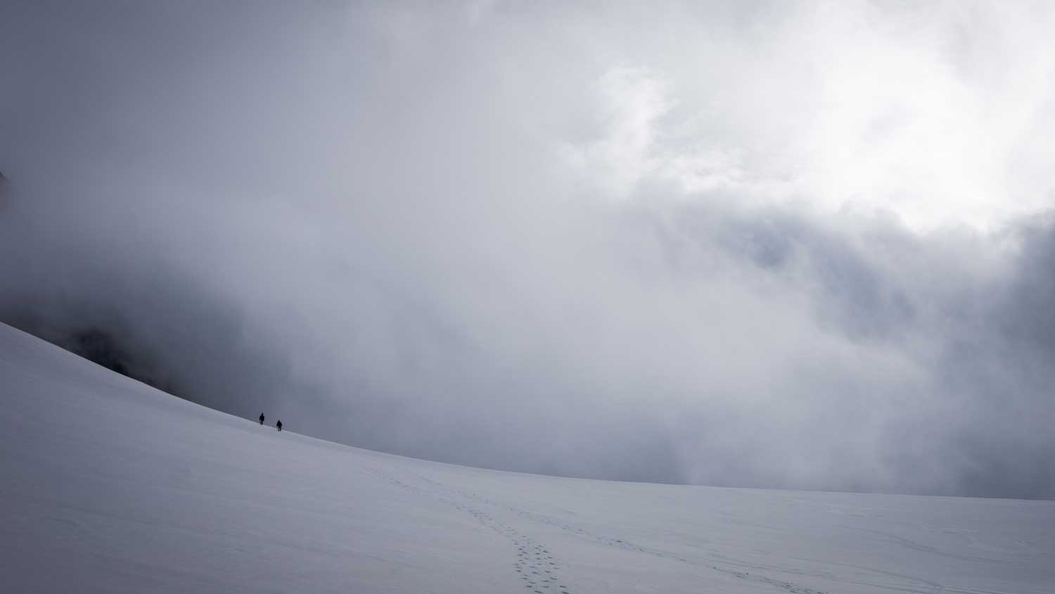 Alpinism at eh Domes de Miages