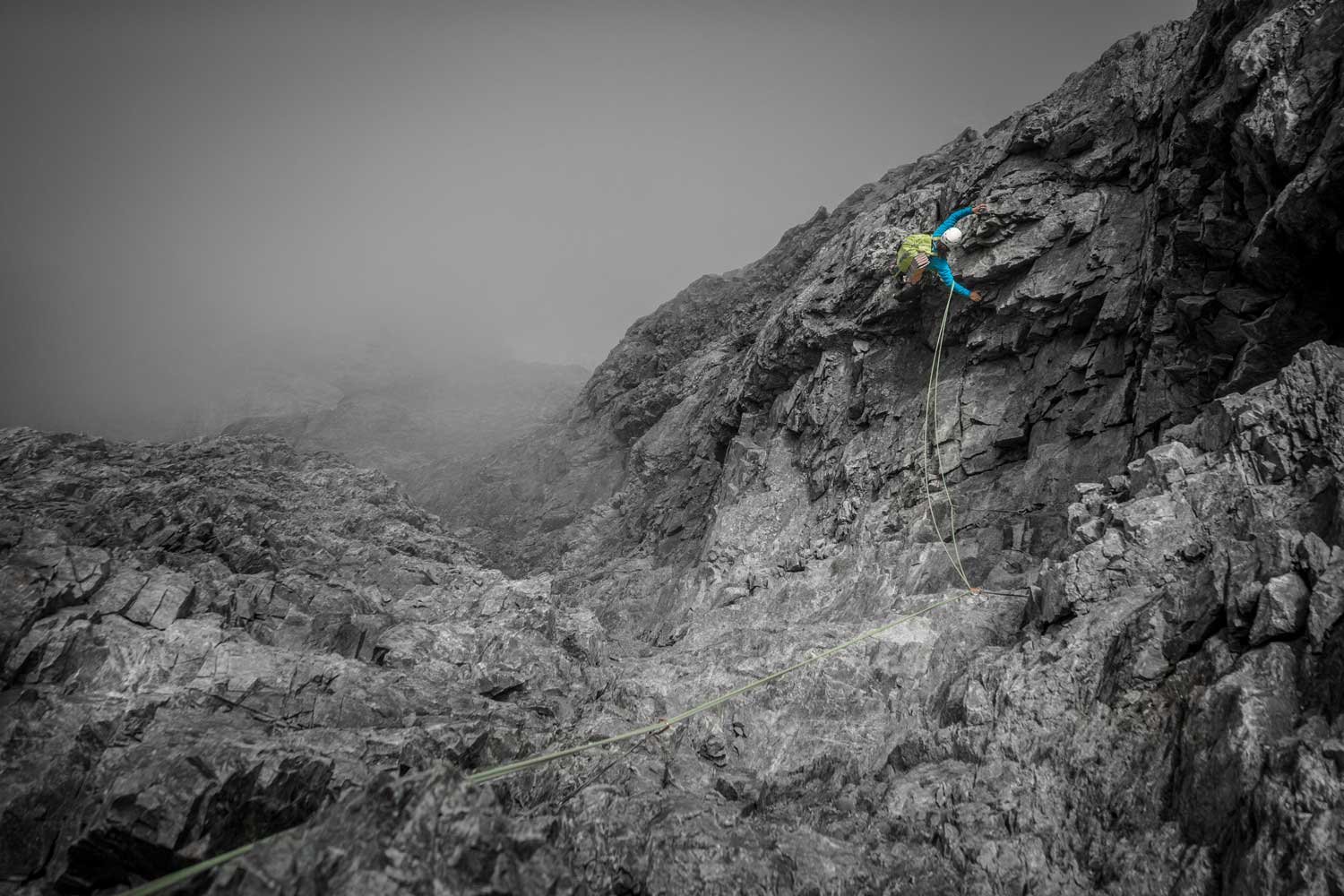 Rock climbing and alpinism.