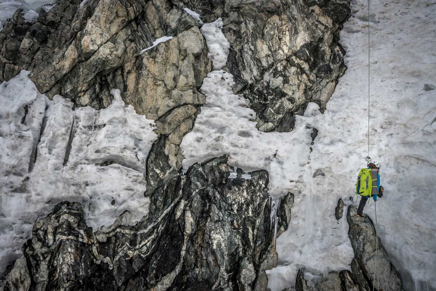 Alpinism at the Barre des Ecrins.