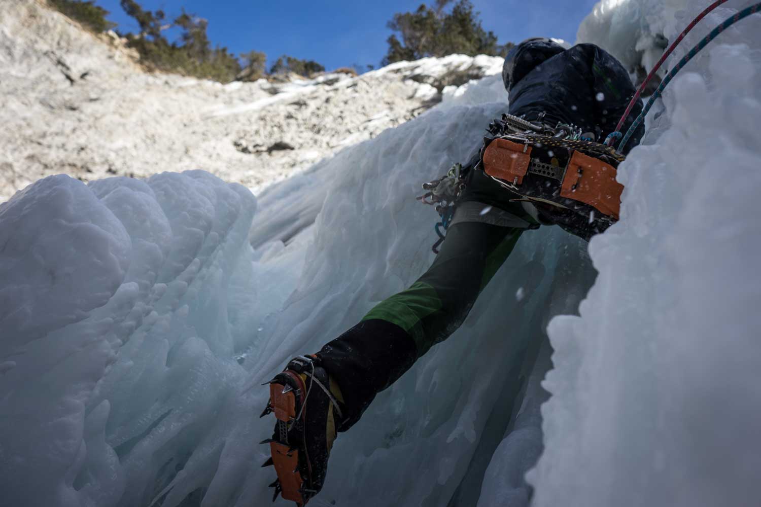 Crampons and ice climbing.