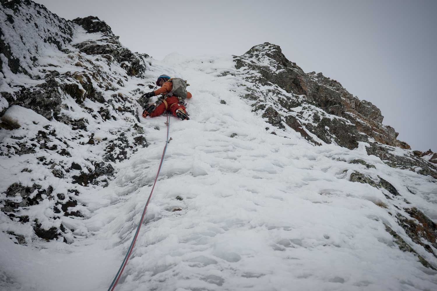 alpinisme hivernal et goulotte