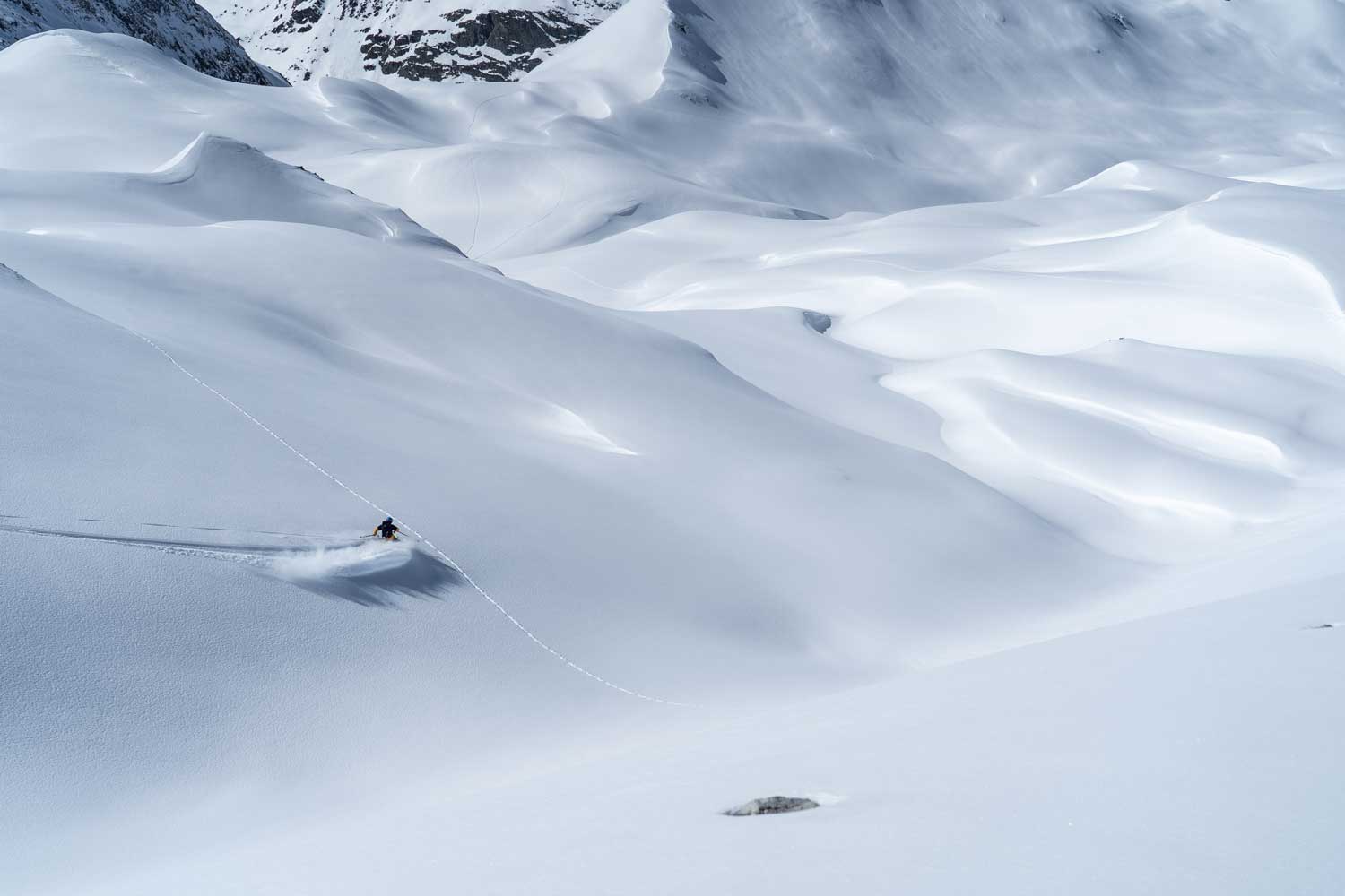 Ski aux lacs merlet en Vanoise