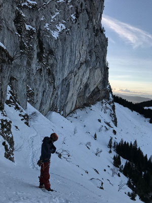 Vue sur la voie parcourue