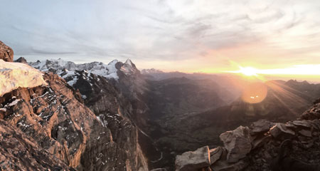 Vue depuis le bivouac